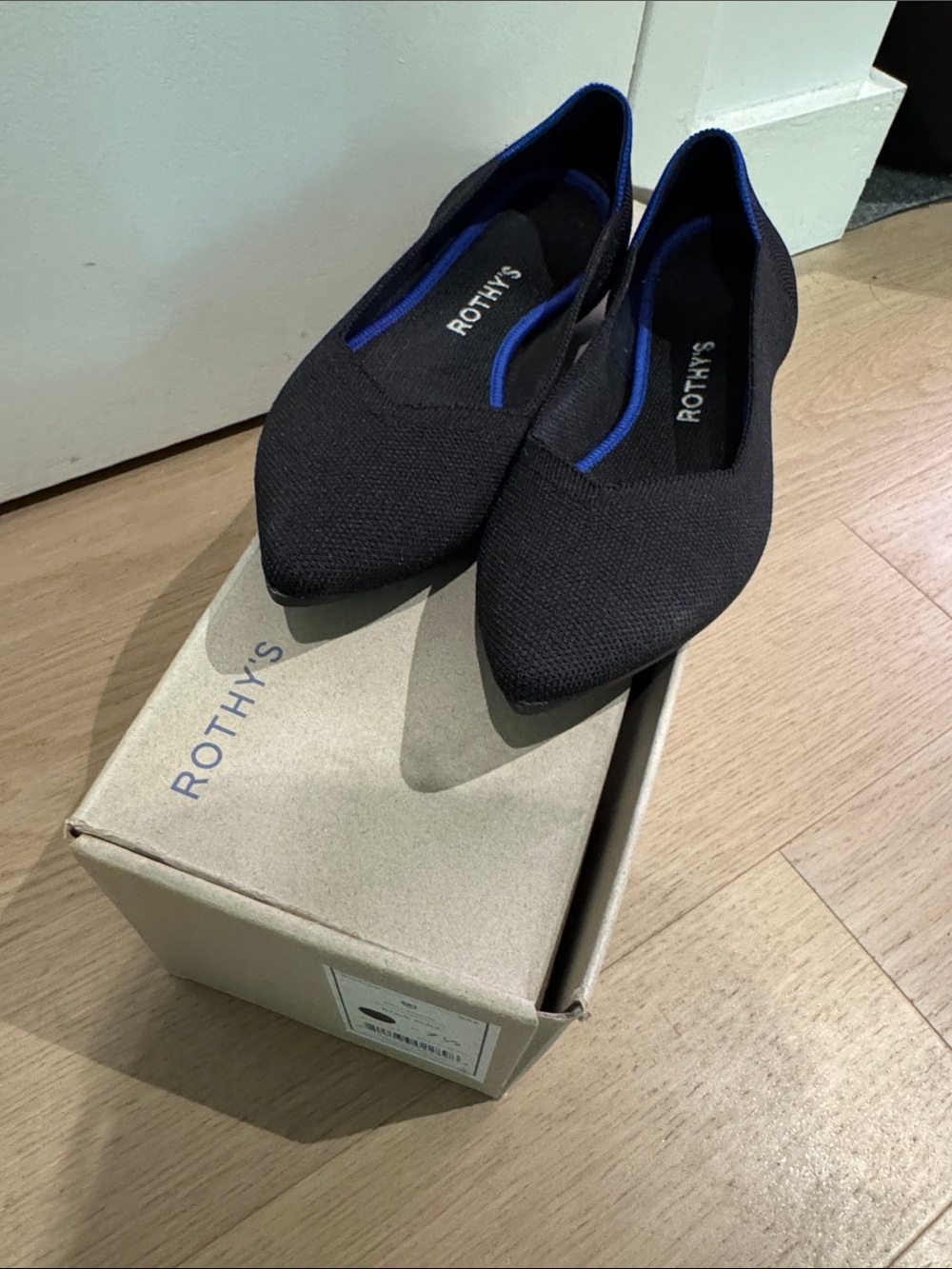 Rothy’s The Point Flats - Black Solid